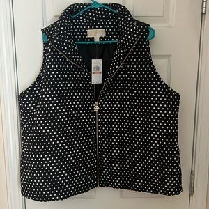 Black and White Polka Dot Vest